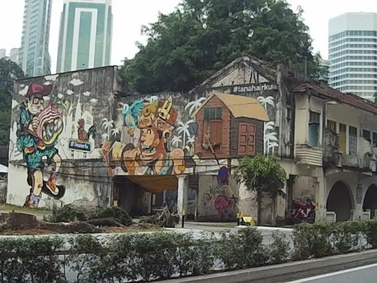 Graffito auf dem Weg