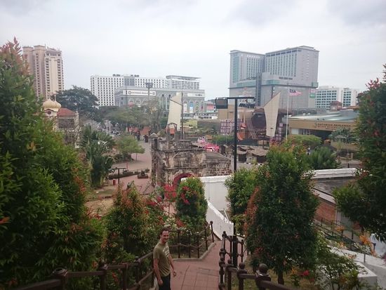 Nochmal das Torhaus und die Mall von oben