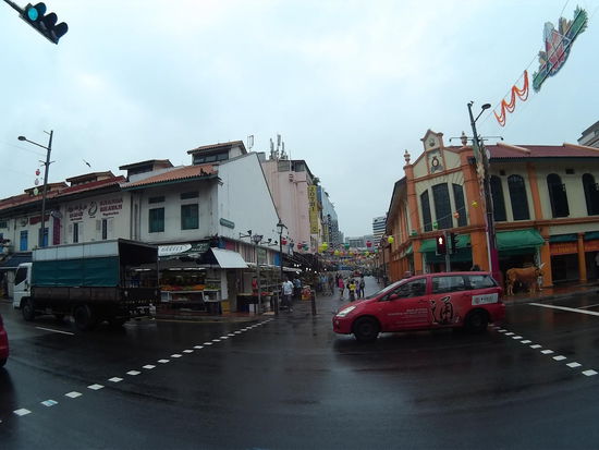 Strassenszene auf dem Weg durch Little India