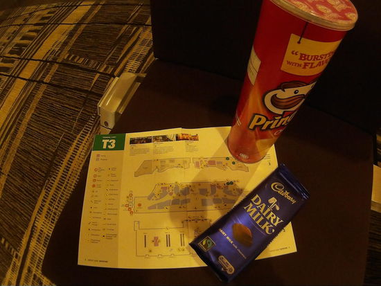 Chips und Schokolade