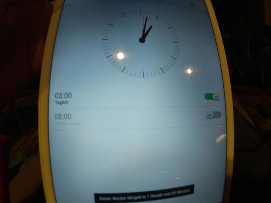 Der Wecker ist gestellt