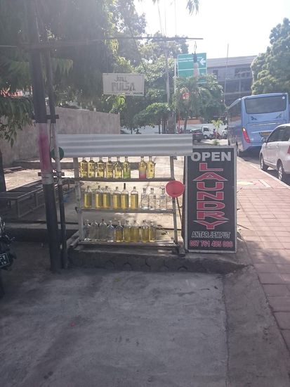 Tankstelle auf balinesisch