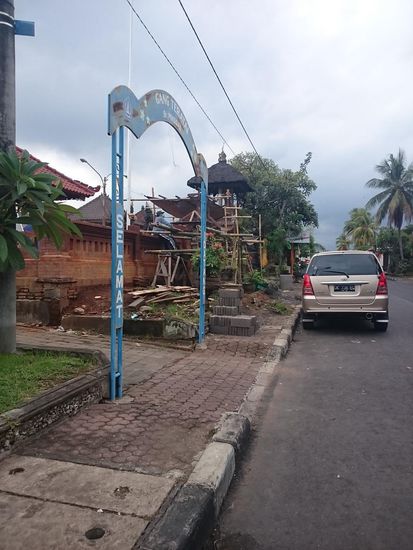 Balinesische Baustelle