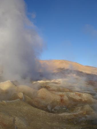 Morgenstimmung bei den Geysiren, Mañana de Sol