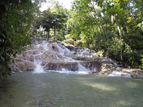 Teil der Dunn River Falls