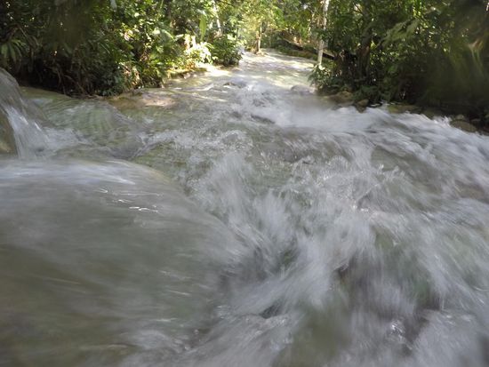 Klettern auf den Wasserfällen