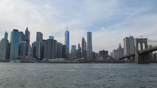 Tolle Aussicht von Dumbo, Brooklyn