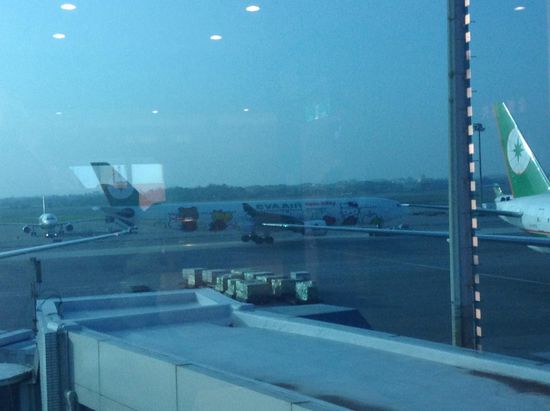 Hello Kitty Flugzeug von Eva Air 