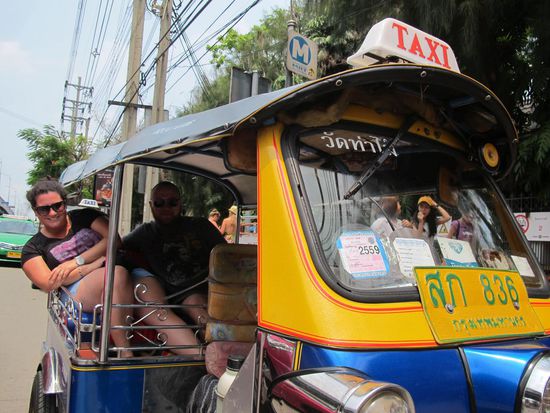 Juhu, unsere erste Tuk Tuk Fahrt!