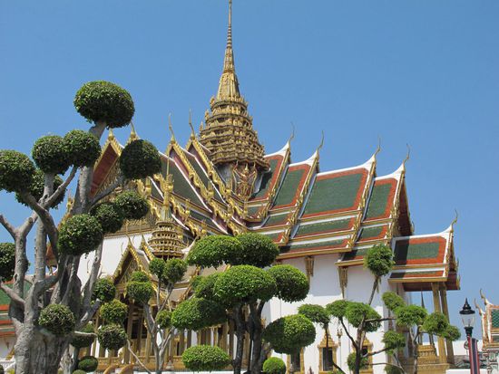 Nicht alle Gebäude waren so prunkvoll auf dem Gelände, dafür aber umso schöner.