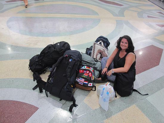 Ziemlich viel Gepäck!