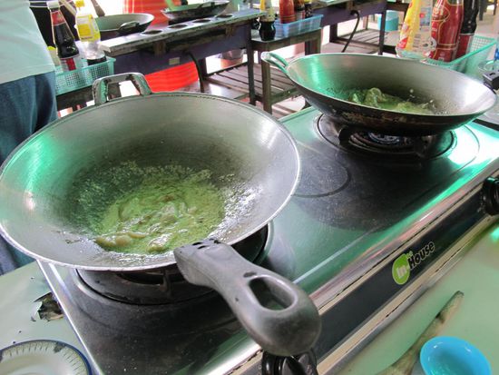 Da brutzelt das Green Curry