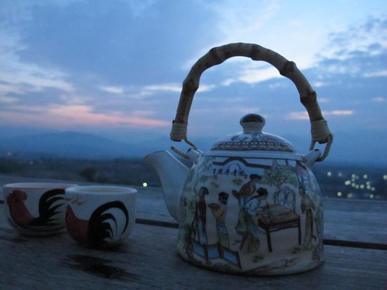 Ein chinesischer Tee dazu, was für ein Start in den Tag!