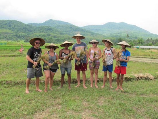 Unsere super Gruppe!  Damiano, ich, Mette (Schweden), Mathias (Dänemark) Susie (England), Kristofer + Luca (Dänemark)
