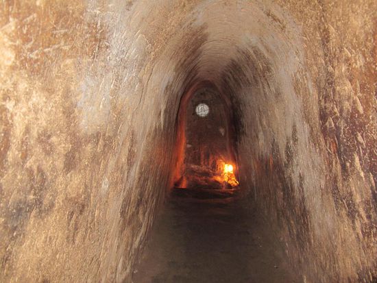 die Tunnels wurden für Touristen ausgeweitet