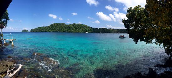 Blick vom Bungalow... ein traumhaftes Riff liegt direkt vor uns!