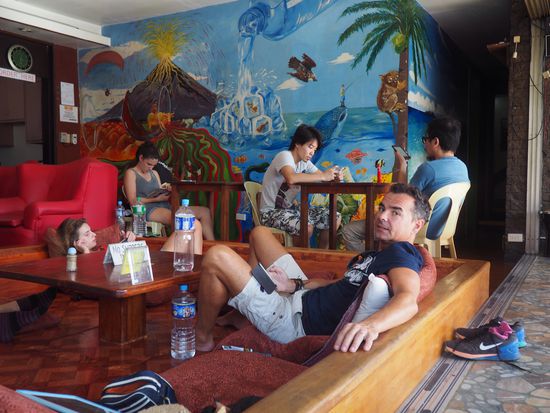 Chillout-Area im Hostel