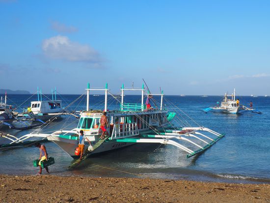 Die ankommende Barca aus Carboa...