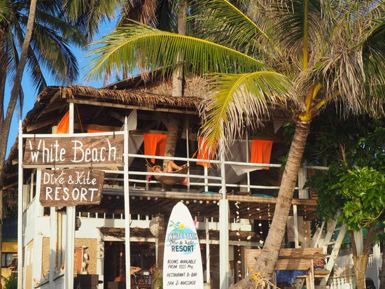 Das gemütliche White Beach Resort - hier lässt es sich leben!