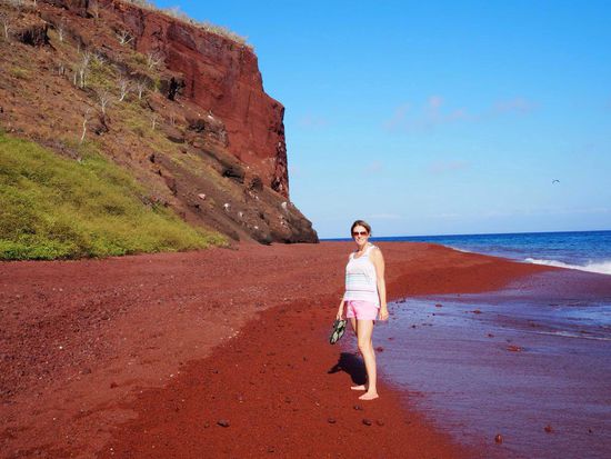 Traumhaft roter Strand