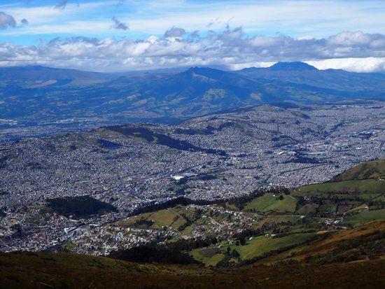 Blick auf Quito