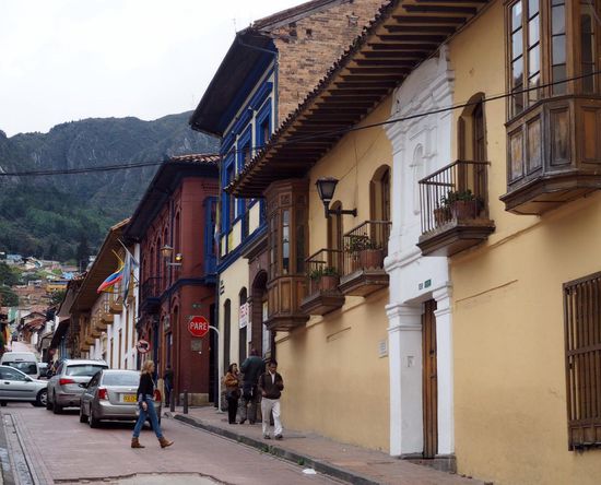 Typische Gasse in "La Candelaria"