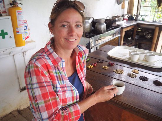 ...schließlich bester Kaffee genossen.