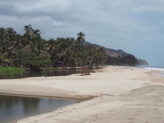 Ausstiegstelle direkt am Strand
