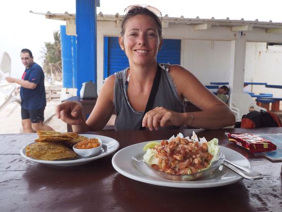 ceviche con patacones