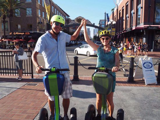 Segway ist perfekt, um eine Stadt zu erkunden...