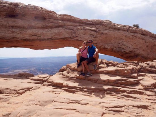 traumhafter Ausblick vom Mesa Arch