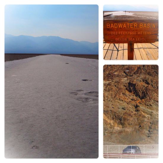 links: Salzsee
rechts oben: 68,8 m unter dem Meeresspiegel
rechts unten: Markierung der 0-Linie