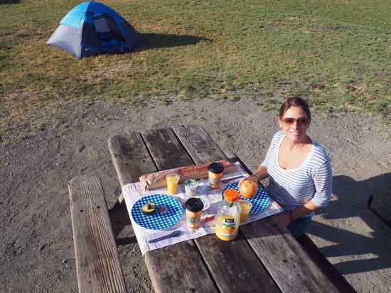 perfektes Camperfrühstück - guten Morgen...