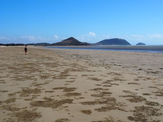 kilometerlanger Stand in Kinka Beach