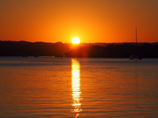 Ein traumhafter Sonnenuntergang am Noosa River!
