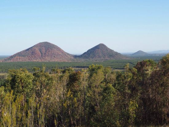 Vulkankrater der Glasshouse Mountains