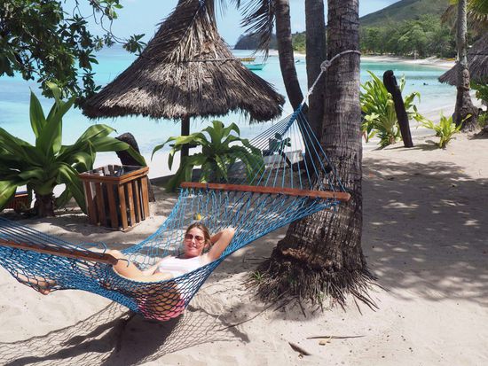 Faulenzen in der Hängematte 