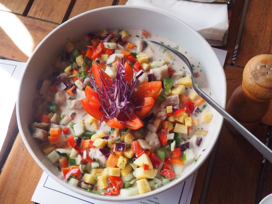 Kokoda - roher Fisch in Coconutmilk mit Gemüse... yummie!