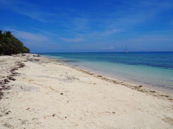 vor unserem Bungalow...