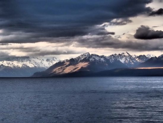 Lake Pukaki bei Abendstimmung