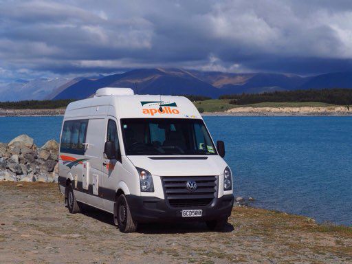 unser Stellplatz am Lake Pukaki