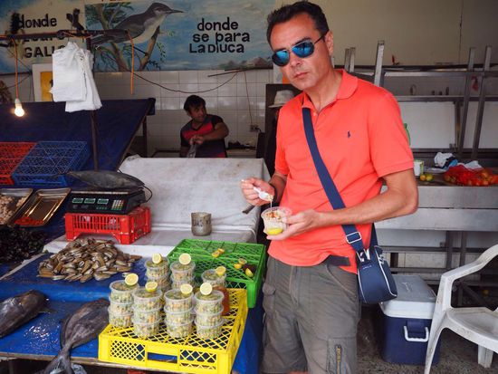 ceviche = roher Fischcocktail