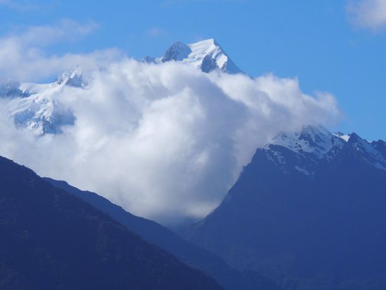 ...auch Mt. Cook lässt sich ein wenig blicken 