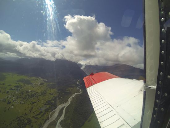 und auf den Fox Glacier