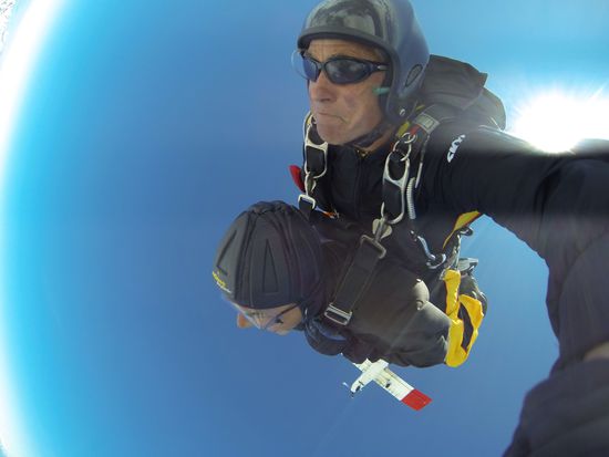 wenige Sekunden nach dem Absprung...