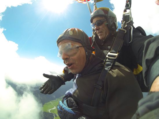 gutes Gefühl im Schirm zu hängen 