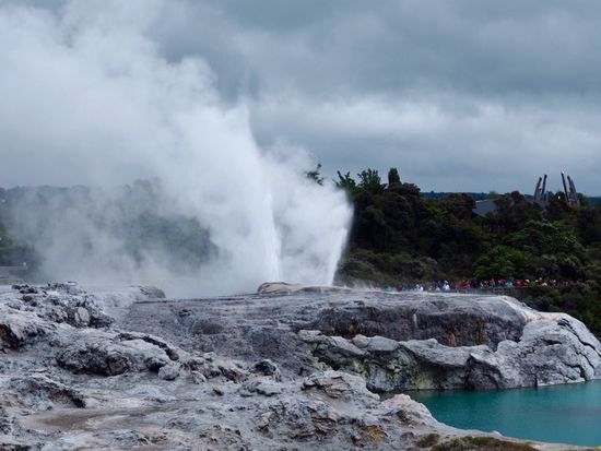 „Pohutu Geyser“ - höchster Geysir Neuseelands