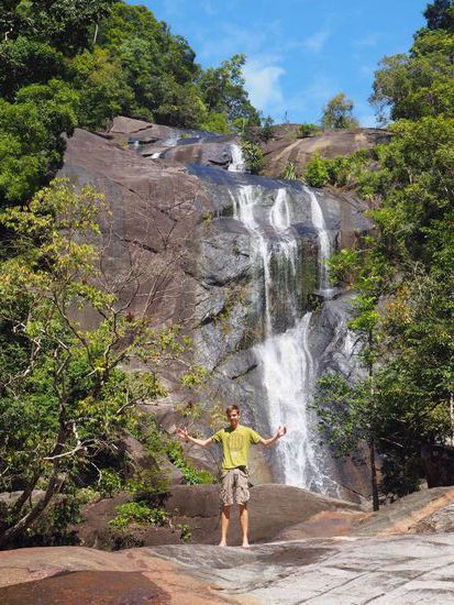 Einer der vielen Wasserfälle auf Langkawi