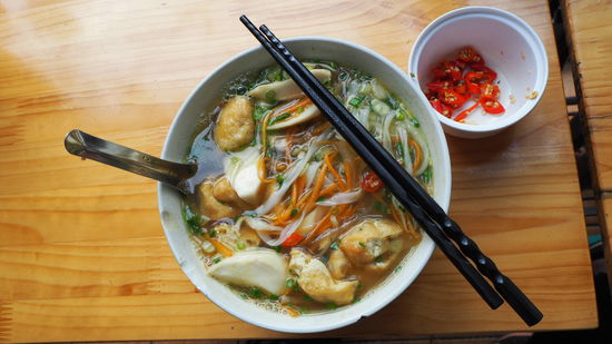 Pho Suppe diesmal vegetarisch... sehr lecker 