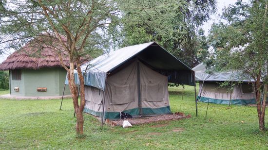 Unser Safari-Zelt mit 2 Betten